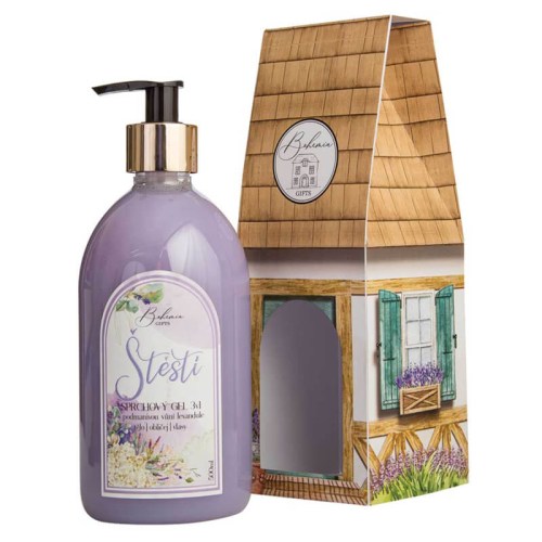 Domeček štěstí - sprchový gel 3v1 s vůní levandule 500 ml