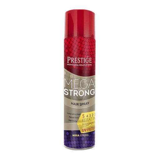 Prestige Mega Strong lak na vlasy s uv Filtrem 250 ml