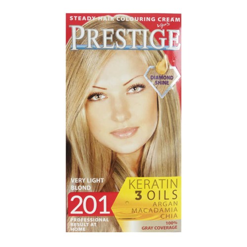Vips Prestige permanentní krém barva na vlasy 201 velmi světlá blond 115 ml